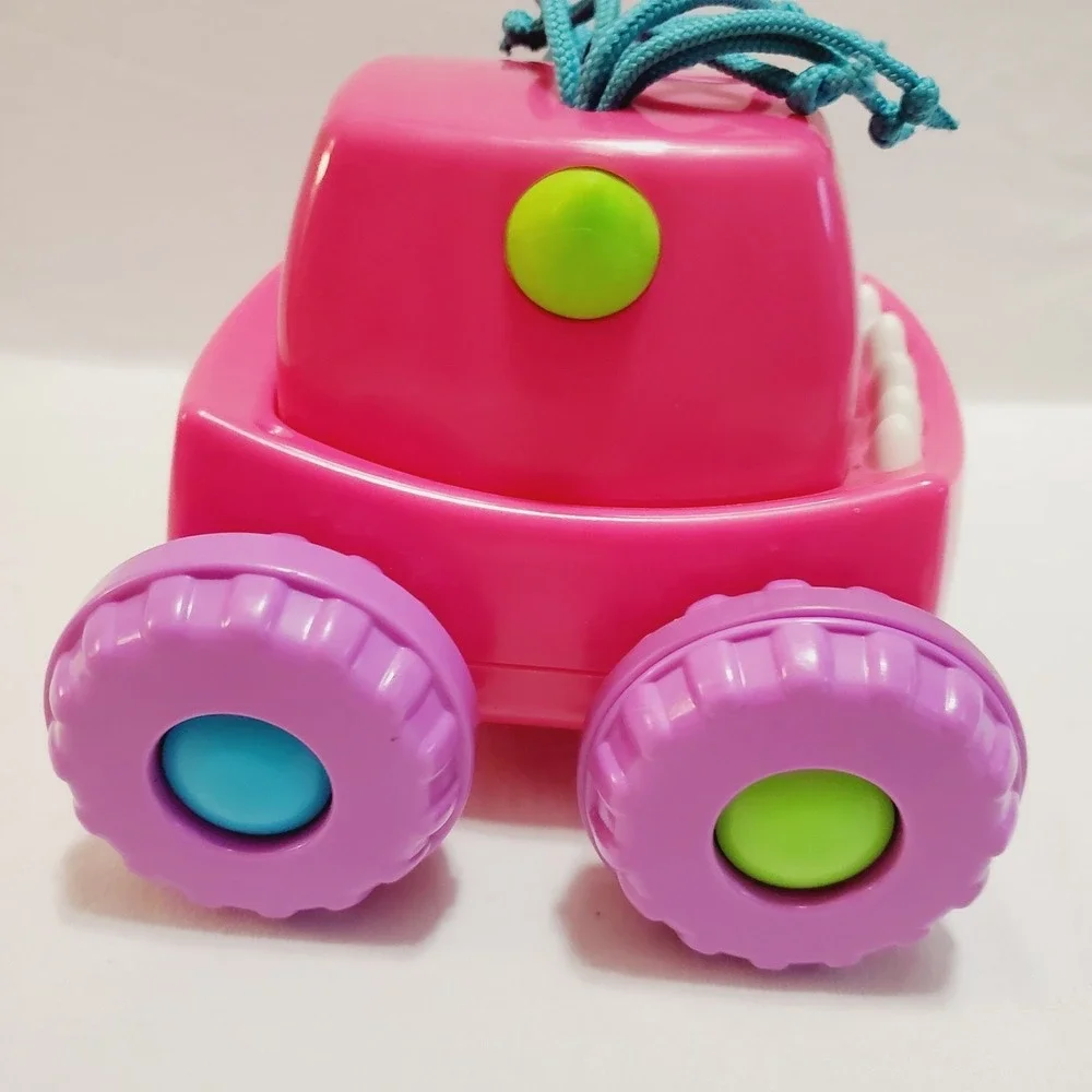 Fisher Price Press N Go Pink Monster Truck Toddler Push and Go Toy Car DRG13